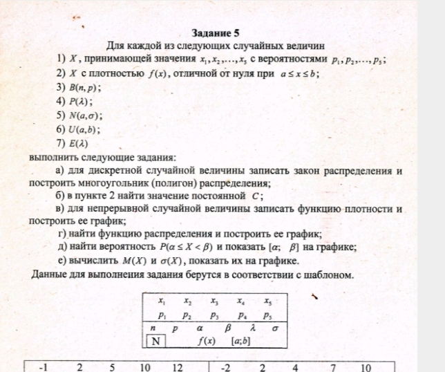 Задание по математике ВУЗ. Вероятность